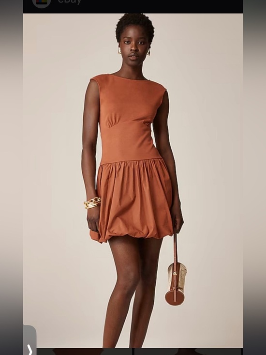 J. Crew Dresses & Skirts - J. Crew Mixy Bubble Hem Rust Sleeveless Dress